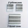 3-piece Duvet Cover Set Printed Stripes Microfiber Duvet Sets Bedding Bohemian Modern Farmhouse Style for Men and Women