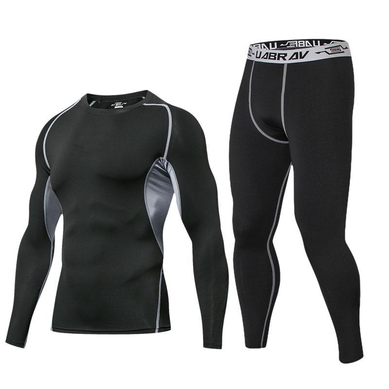 "Men's Quick-Dry Compression Sports Suit for Autumn/Winter - Basketball, Running & Fitness"