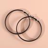2PC Women's Fashion Simple Geometric Circle Earrings Zircon Accessories Suitable for Date, Party, Festival Gifts