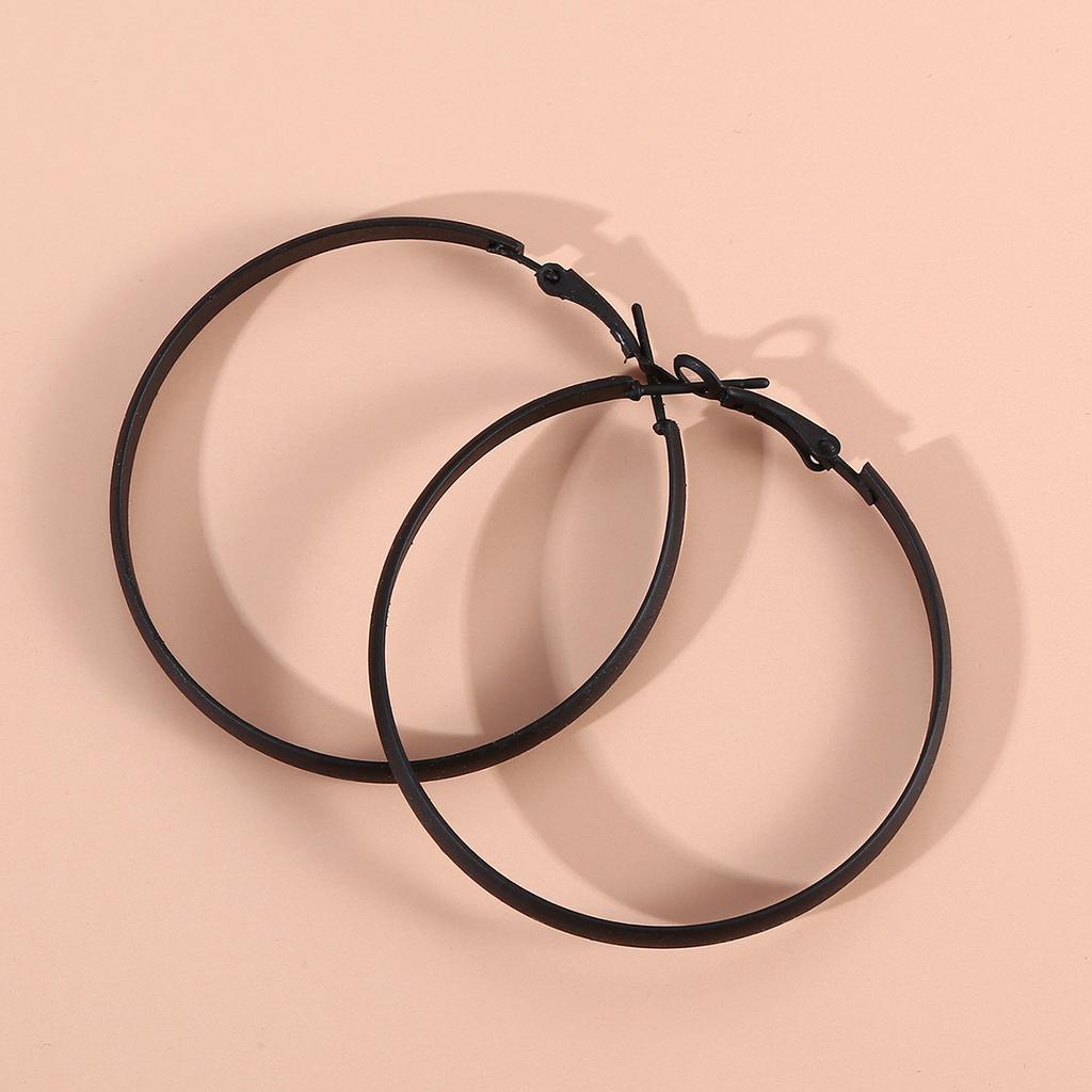 2PC Women's Fashion Simple Geometric Circle Earrings Zircon Accessories Suitable for Date, Party, Festival Gifts