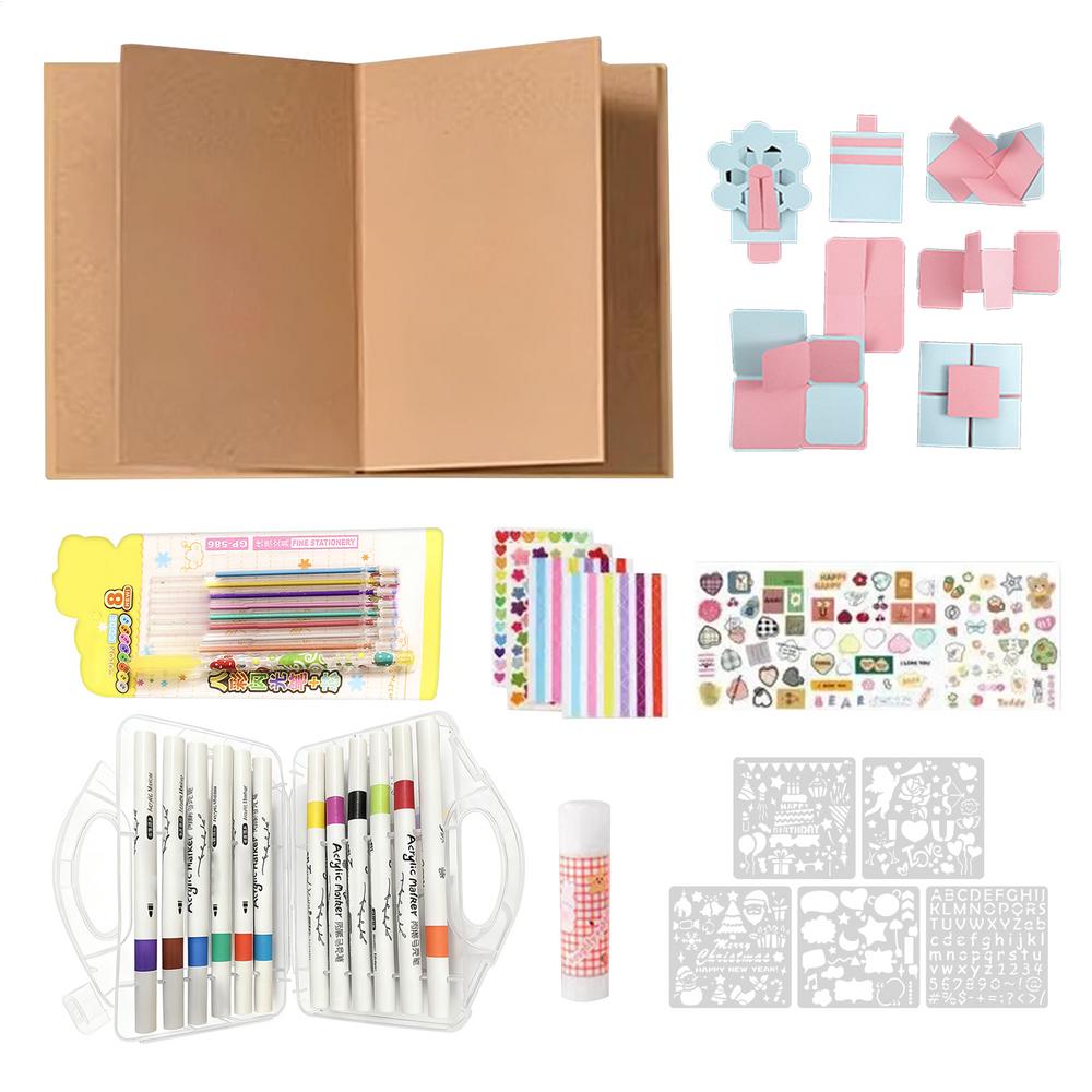 Складывающийся фотоальбом-гармошка Растягивающийся Складной DIY Ручная работа Книга воспоминаний Фото поделки Книга для коллекции фотографий На выпускной