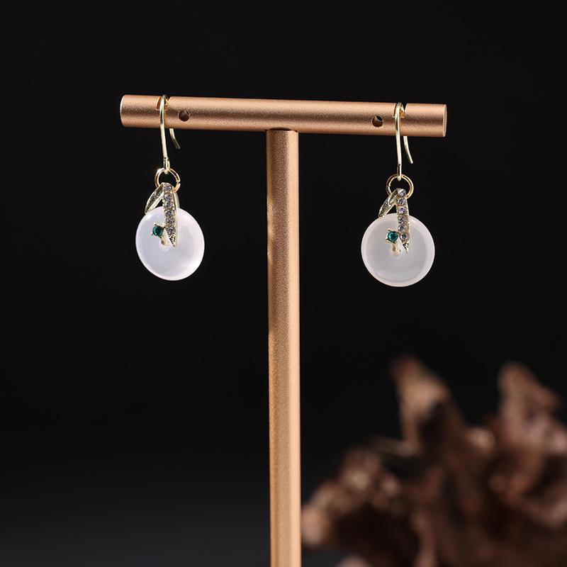 New Chinese Style Safety Buckle Earrings for Women