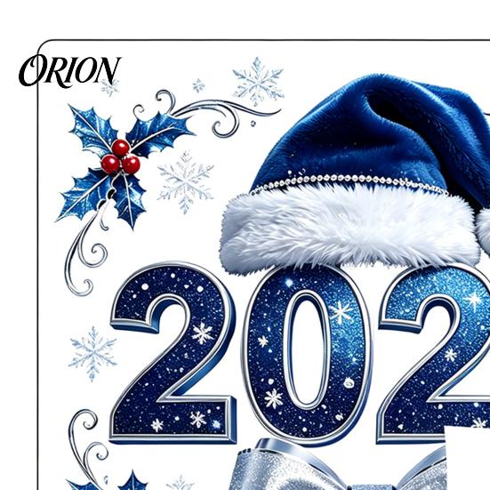 Customizable Window Murals 2027 New Year Christmas Static Cling, Glue?Free Snowflake Glass Winter Theme Party Decor Sticker, Reusable Holiday