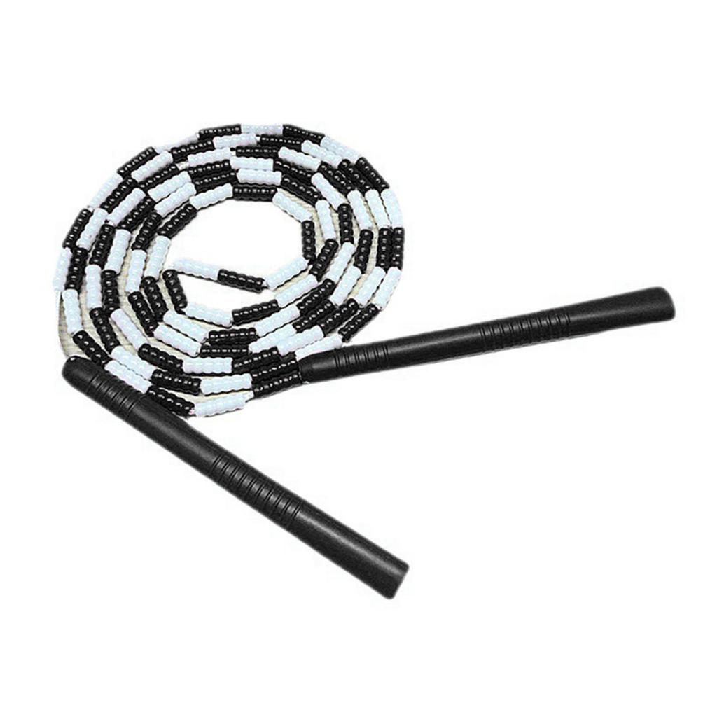 Jump Rope Plastic Flexible Adjustable Soft Wire Skipping Workout Training Tool for Home Gym Black