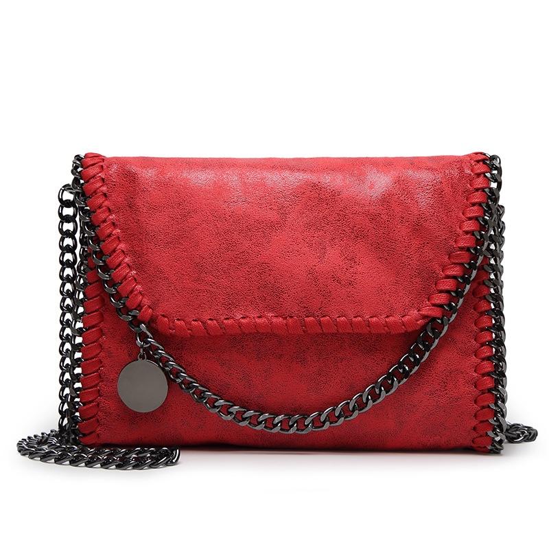 Elegant Fashion Women Message Zipper Portable Chains Soft Shoulder Handbags Totes