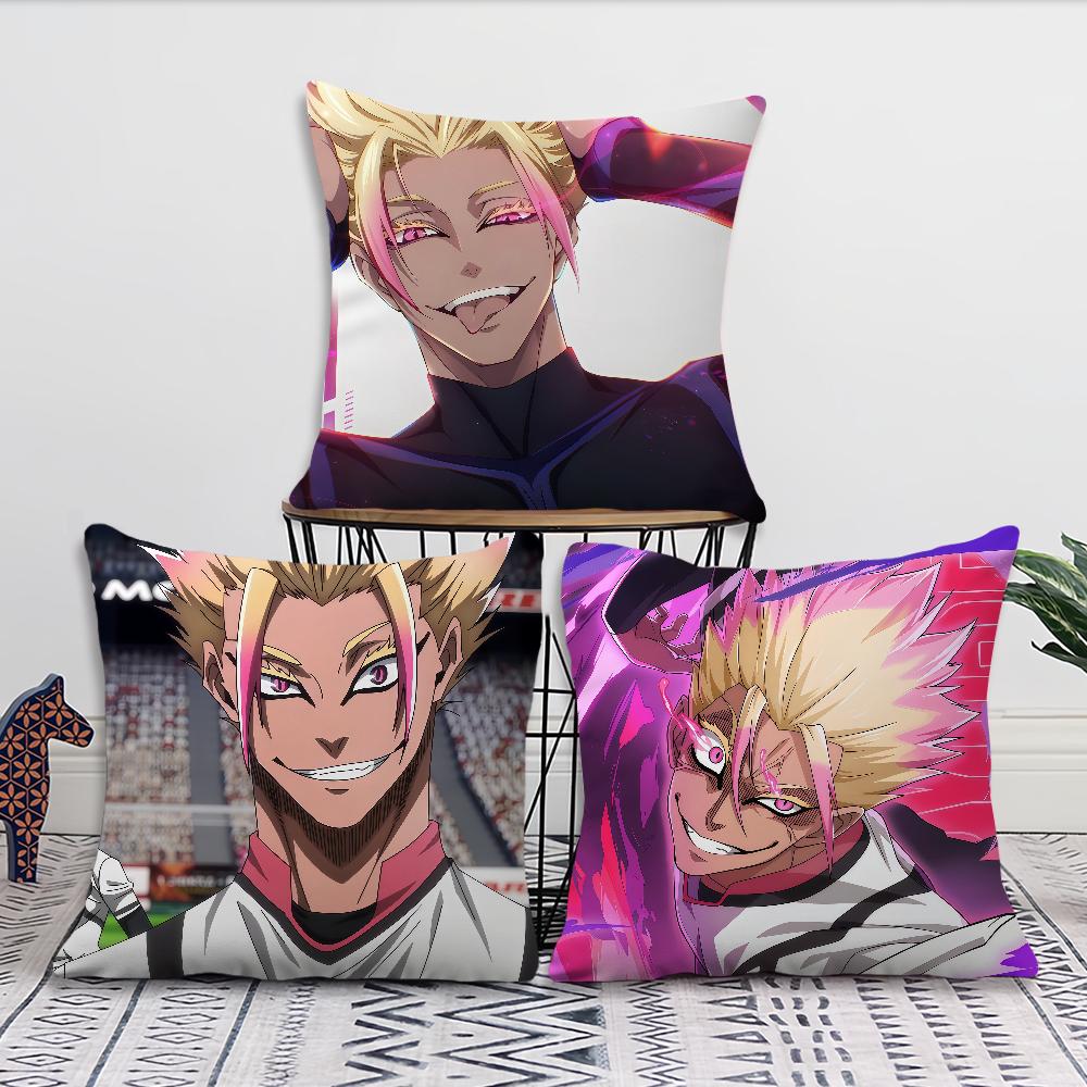 Anime Comic Bule L-Lock Shidou R-Ryusei Cozy Soft Pillow Case for Sofa Living Room Home Office Decor Protective Covers