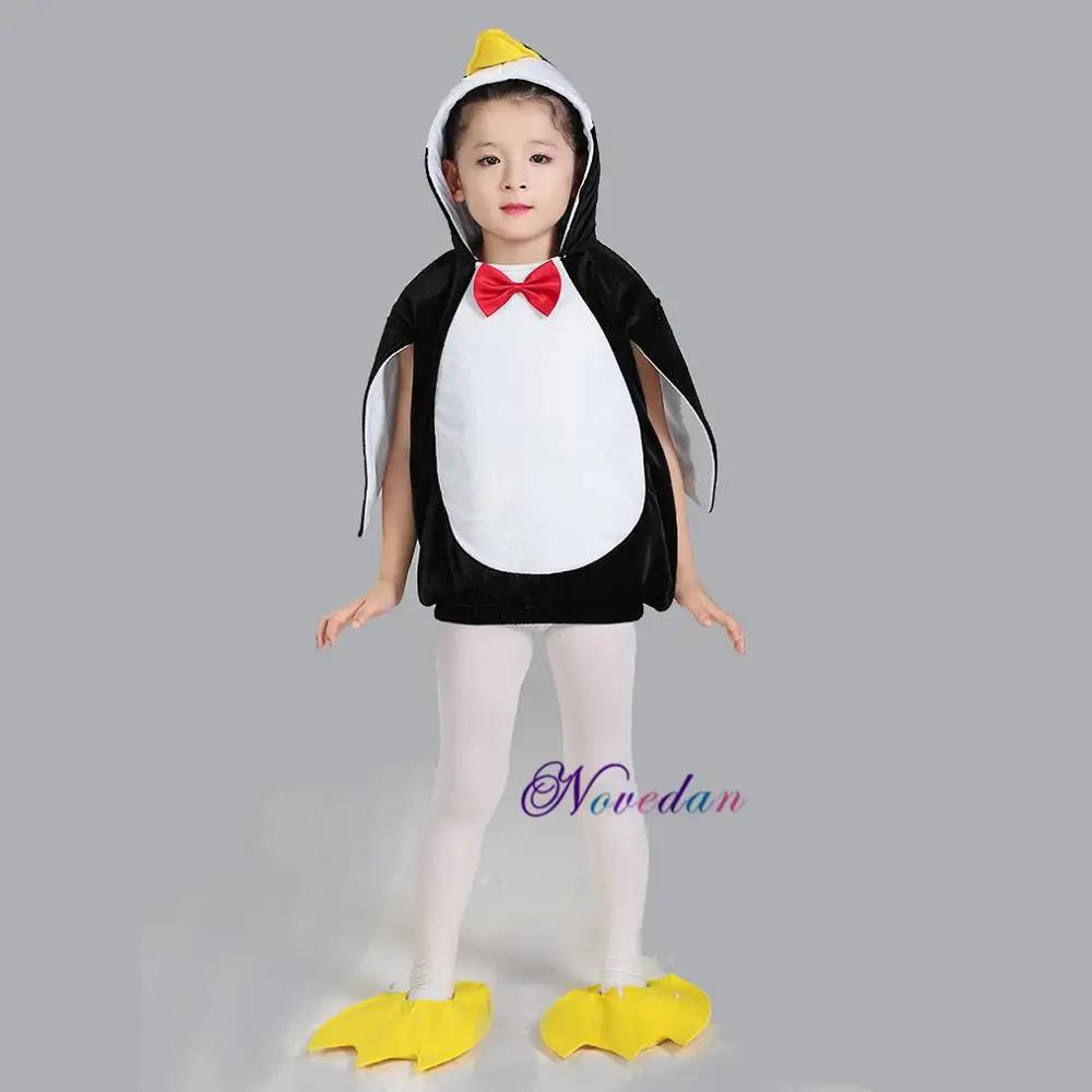 Madagascar Pinguïn Dier Halloween Kostuum Voor Baby Jongen Meisje Outfit Verkleedkleding Cosplay Kleding Voor Verjaardagsfeest Height 100cm&Madagascar Penguin