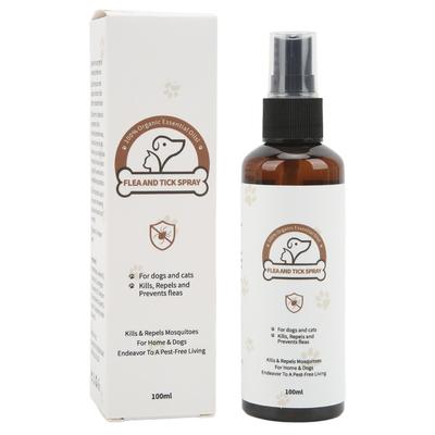 Spray antipulci per animali domestici Trattamento spray naturale efficace contro le zecche per cani e gatti 100 ml / 3,4 once