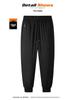 Men's Fleece-Lined Windproof Outdoor Pants with Graphene Knee Pads and Lambswool, Plus Size.