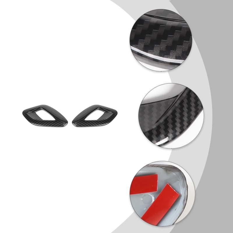 Pegatinas de cubierta decorativa para manija de puerta interior, aptas para Dodge Challenger 2015 Up, accesorios de coche ABS