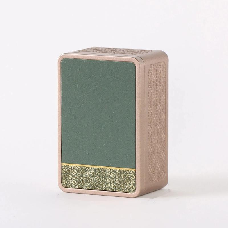 Luftdichter geruchsdichter Kräuteraufbewahrungsbehälter: Mini-Teedosen aus Edelstahl Kaffeebox