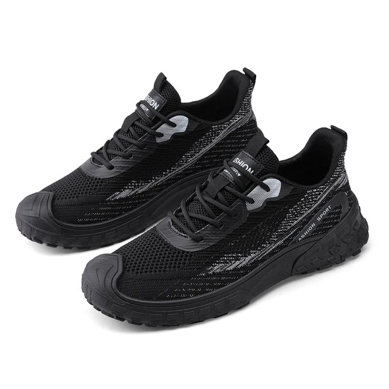 

Модная мужская повседневная спортивная обувь, сетчатая дышащая, модная спортивная обувь для бега, баскетбола, тенниса, нескользящая, износостойкая, повседневная обувь, новая 44 чёрный