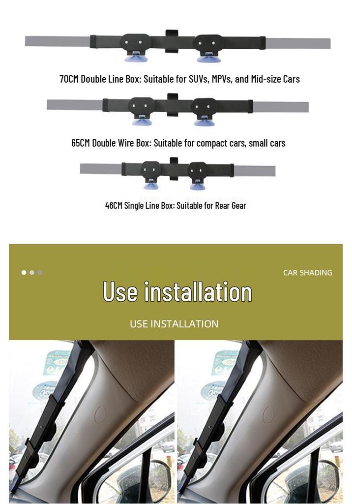 Automatic Retractable Car Sunshade - Heat Insulation Front Windshield Visor