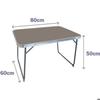 Folding Table - MARBUENO - 75 X 60 X 55 Cm - White - Metal - Foldable
