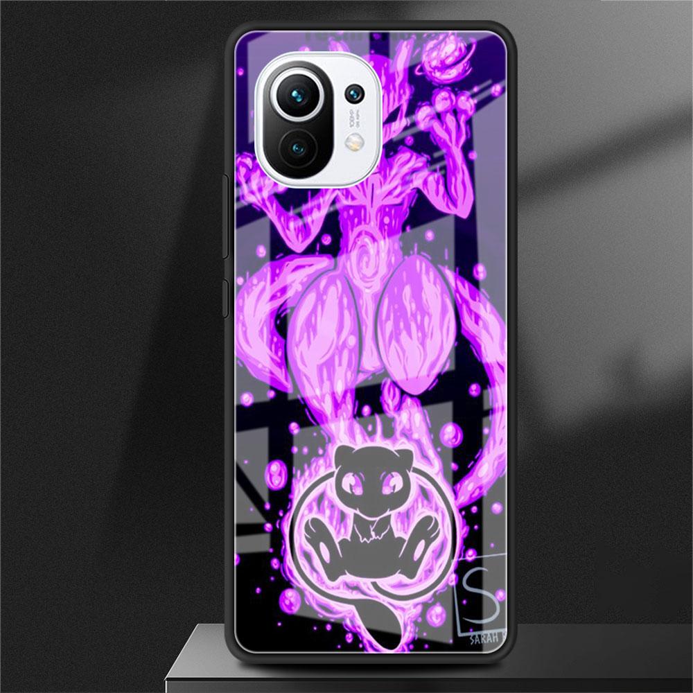 Glashülle für Xiaomi Poco X3 NFC 11 Lite 11T F3 M3 für Redmi Note 11 10 9 8 Pro 10S 9S 9A 9C Handyhülle Pokemon Pikachu Cool