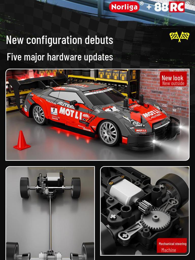 1/20 Scale 2.4G RC High-Speed Drift Off-Road 4WD Electric Toy Car for Kids