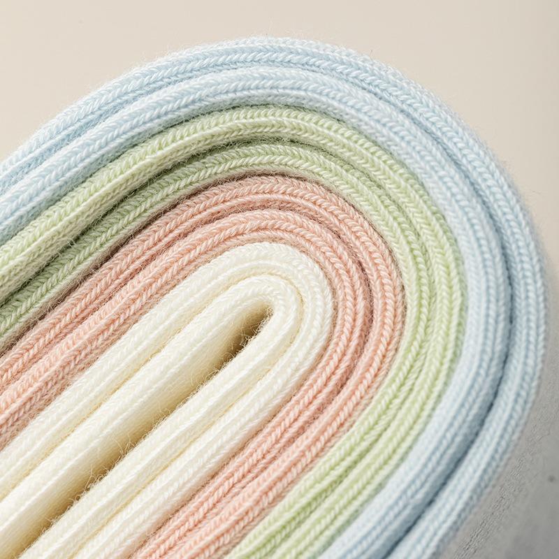 Summer Solid Color, Versatile, Simple, Collegiate Style, Breathable, Candy-colored, Thin Mid-calf Women's Socks