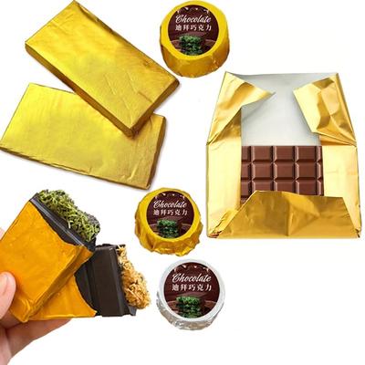 100 Peças 20*20Cm Folhas de Papel Alumínio para Alimentos DIY Embalagem para Chocolate Doces Festa de Casamento Presente de Aniversário Decoração