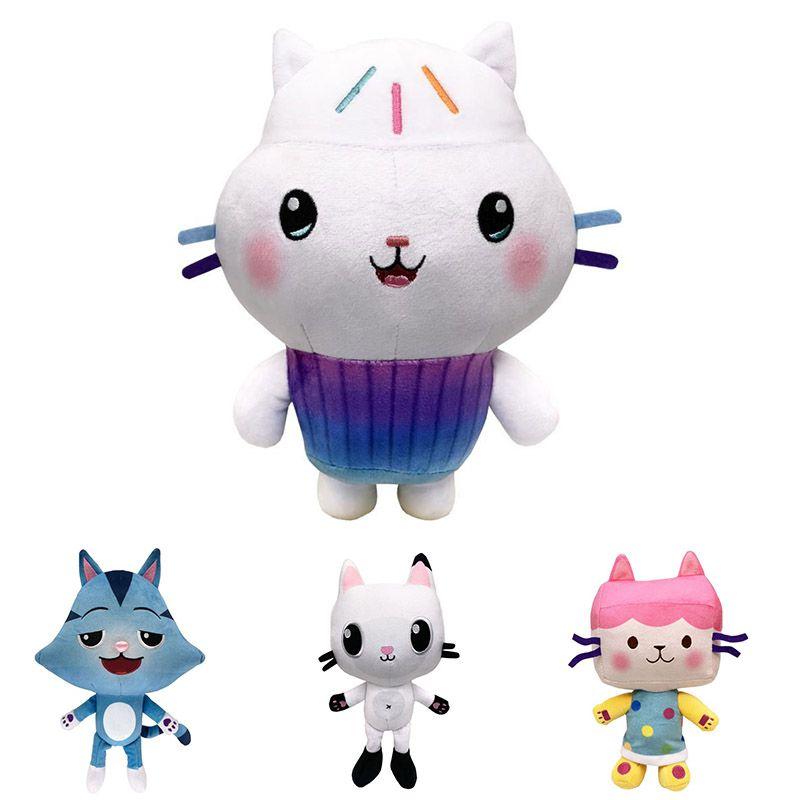 Plush Dollhouse Gabbys Toy Cartoon Stuffed Cat Plushie Doll Kids Gifts Xmas