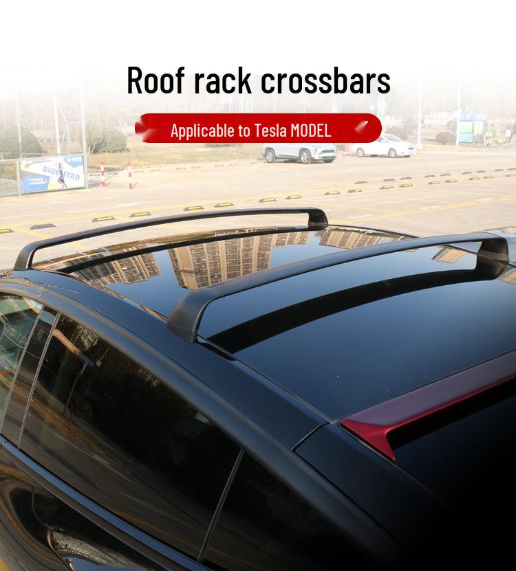 Tesla Model Y Roof Rack Crossbars - Silent Car Accessory