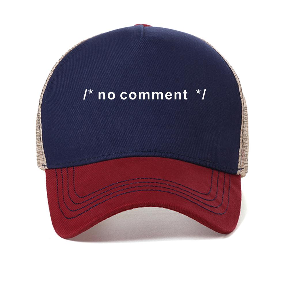 Funny Geek Novelty Joke Coding HTML CSS Developer Gift No ComUnisext cap for Unisex Unisex Summer Casual snapback hat Breathable hats Adjustable