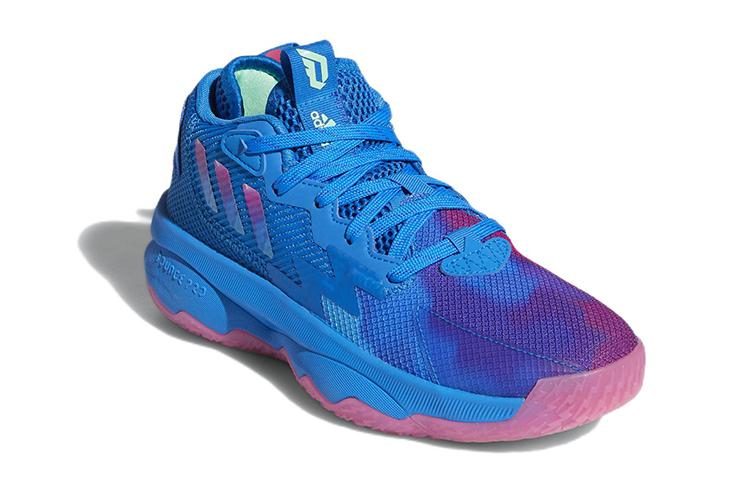 Adidas D Lillard 8 Comfortable Round Toe Slip Resistant, Abrasion Resistant, Breathable Mid top GY2916