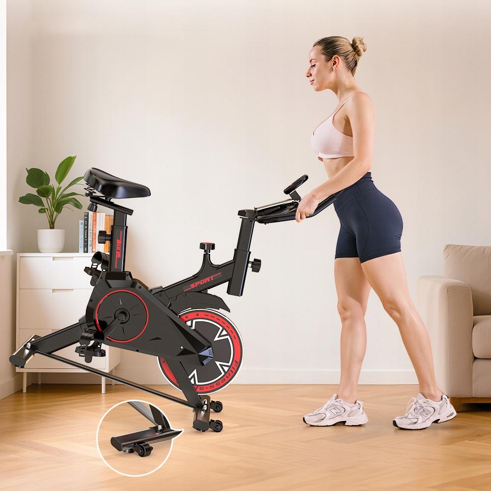 QK101-DZ Spin Bike Silent 6kg Flywheel Adult Home LCD Exercise Bike