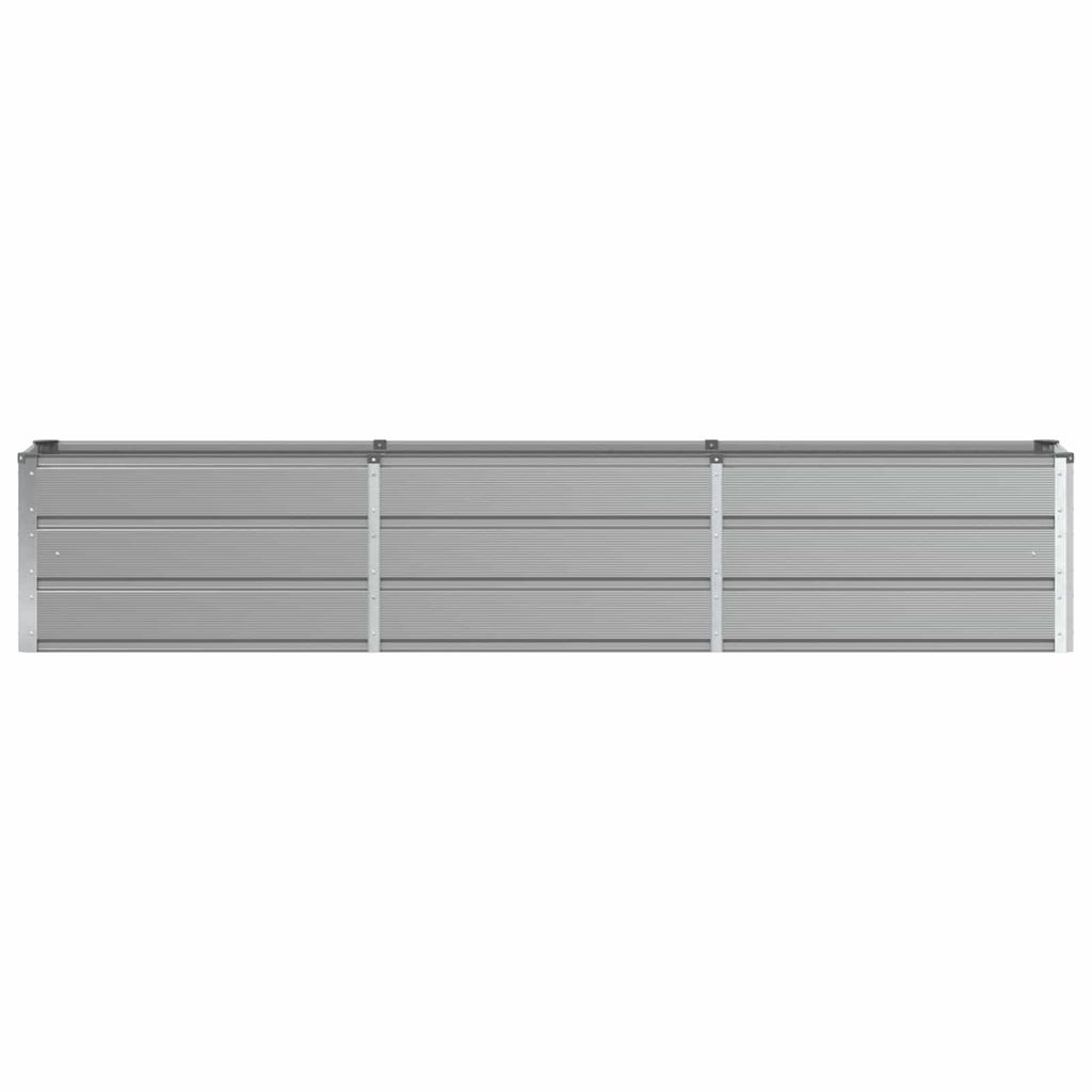 Plant Pot Light Grey 240 X 40 X 45 Cm Steel