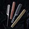 4Pcs Aluminum Hair Combs Set: Long Cutting Comb,Short Styling Comb,Handle Combs,and Tail Comb for Professional Barbers