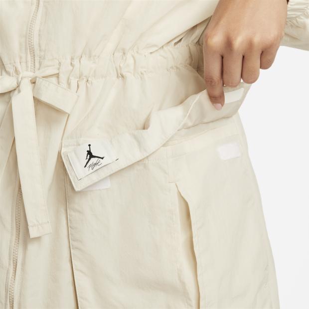 Jordan SS22 Full Zip Stand Collar Long Sleeve Jacket Women Outerwear Light-Redwood-Brown DM5198-104