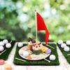 33 Pcs Golf Party Centerpieces Table Decorations Kit Artificial Grass Mats Red Flag Golf Tee Ball Supplies For Diy Sport Themed