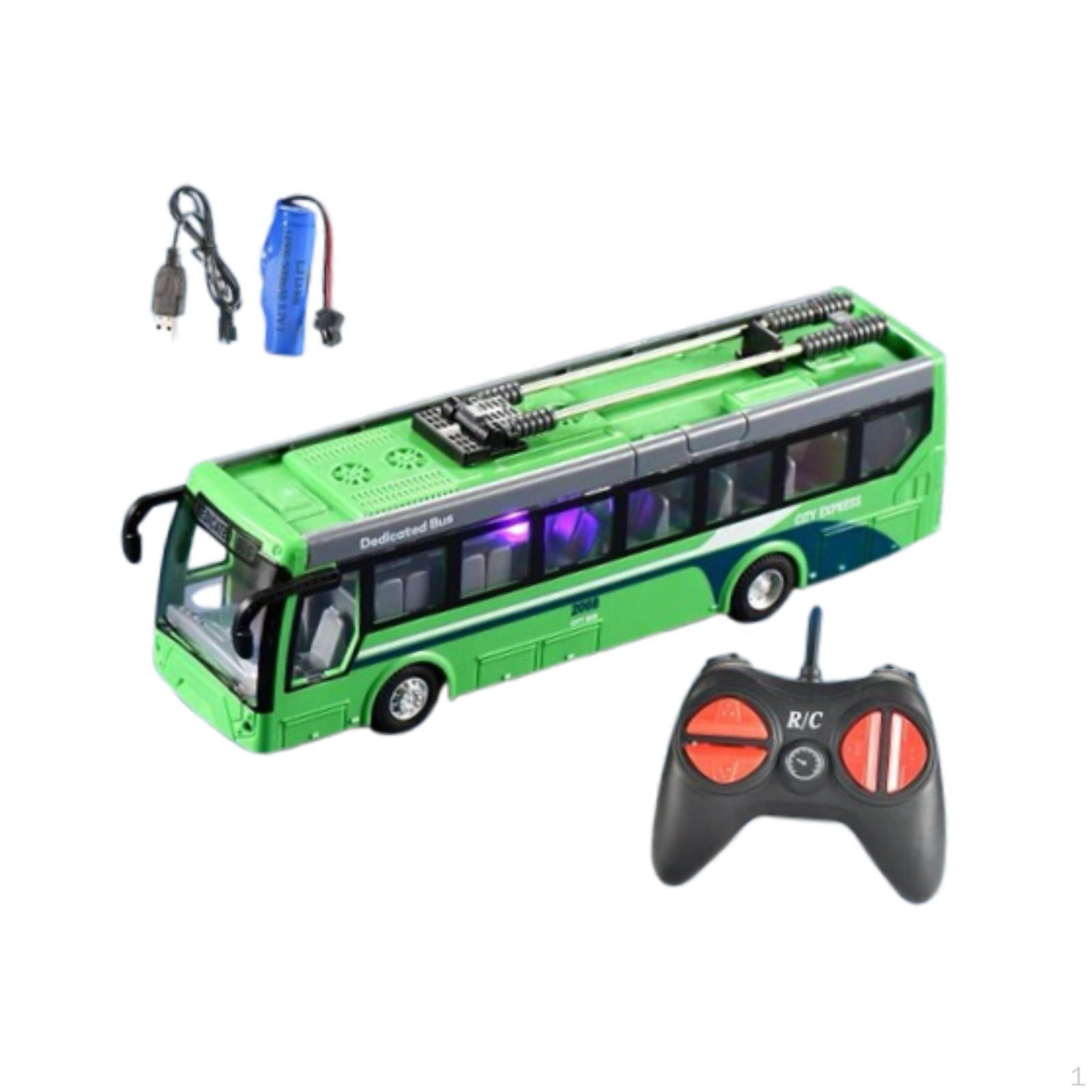 

Радиоуправляемый автобус с электронными транспортными средствами для детей 3, 4, 5, 6 лет, подарок Single Section