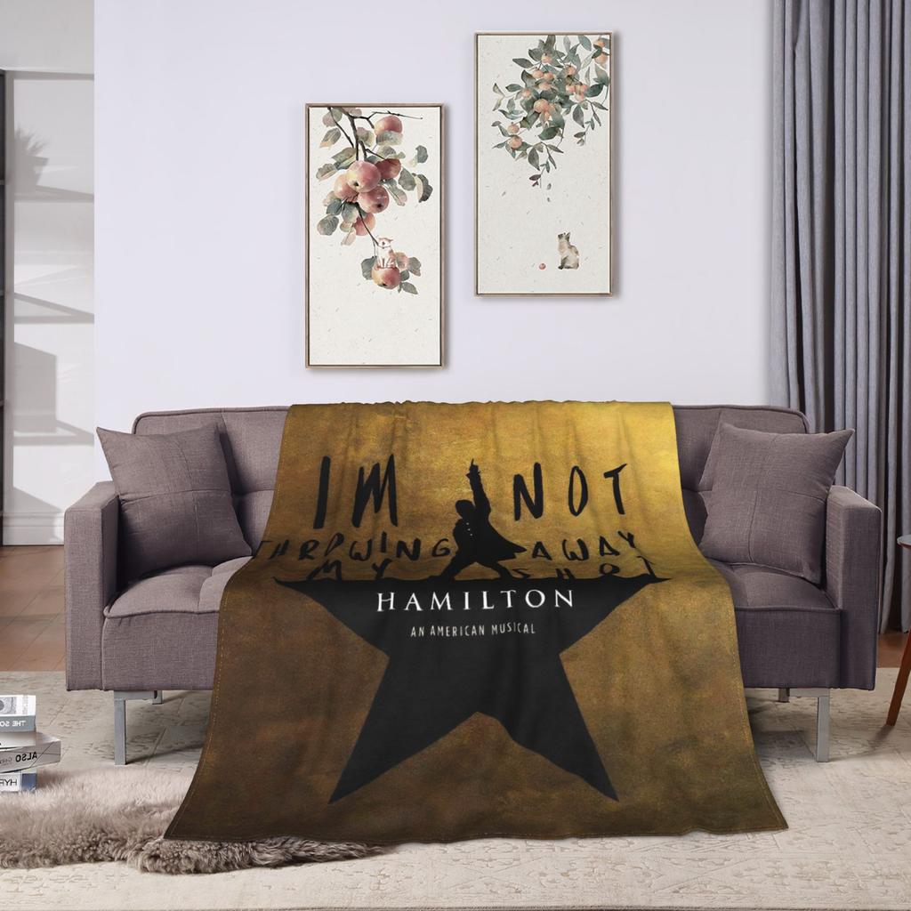 Hamiltons das Musical Flanelldecke Warme Bettwäsche Überwürfe für Draußen Reisen Büro Neuheit Tagesdecke Sofa Bettbezug