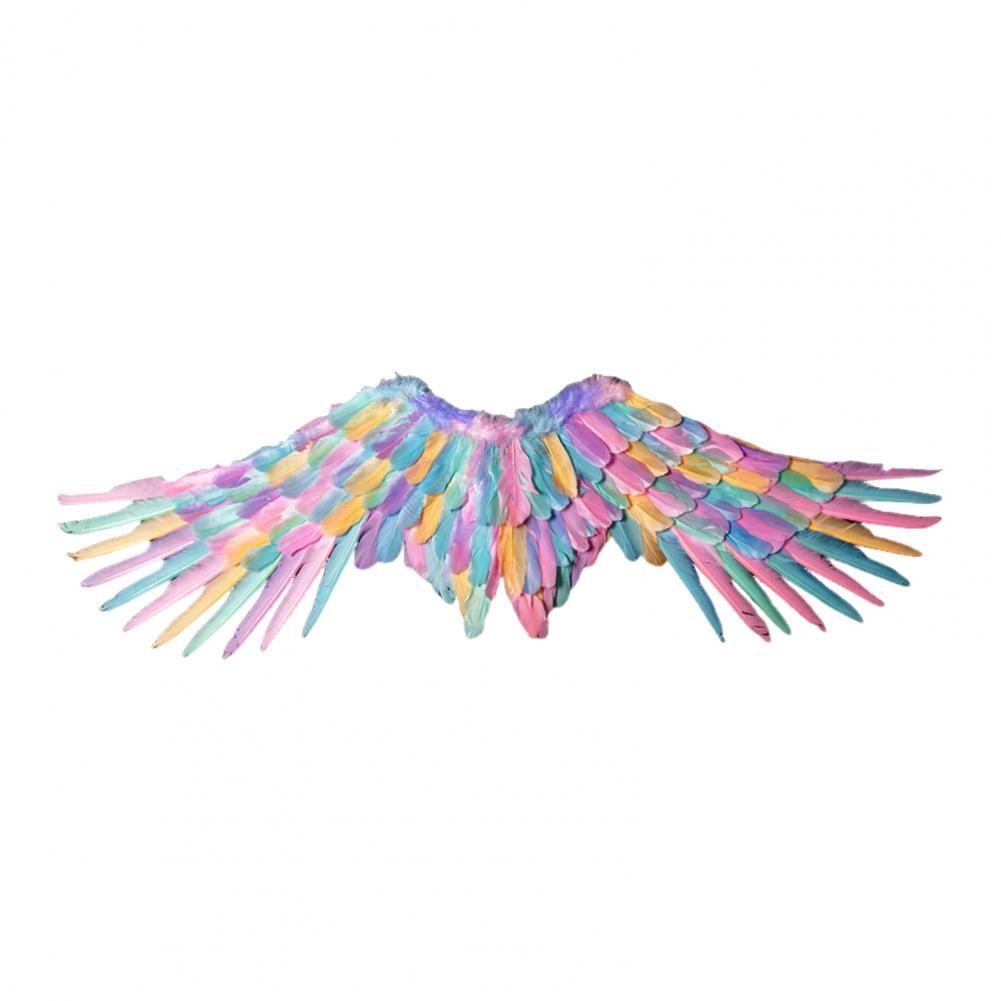 Durable Angel Wings Angel Wings Costume Colorful Angel Wings for Girls Women Feather Costume Accessory for Halloween Party Stage