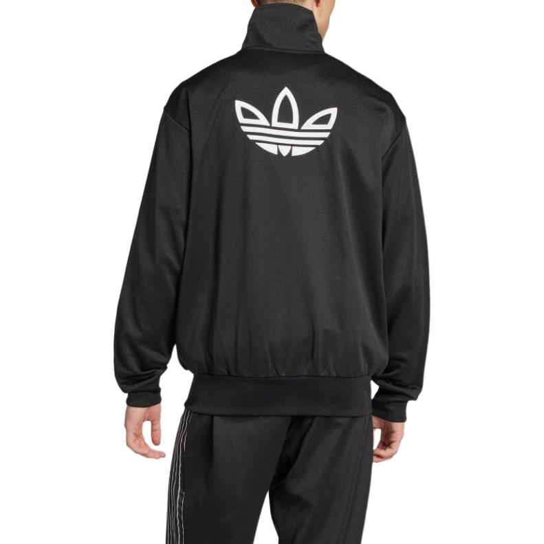 Adidas Originals Firebird FW24 Trefoil Track Top Side Stripe Fashion Comfortable Soft Stand Collar Jacket Men Jacket Black IY4887