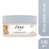 DOVE Body Polish for Skin Exfoliation & Nourishment with Crushed Macadamia & Rice Milk | For Radiant & Soft Skin | Sulphate Free | 100g