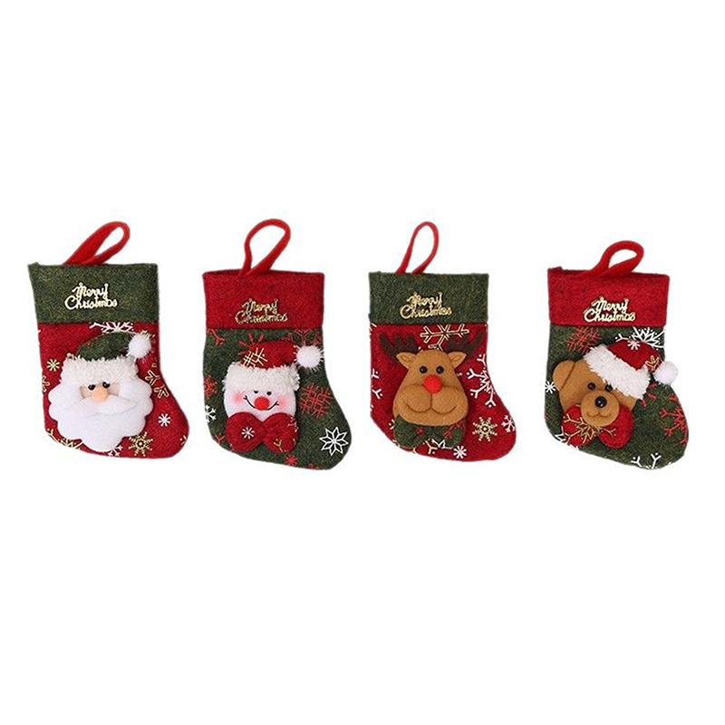 Christmas Decorations Knifes Fork Gloves Bag Holder Home New Year Party Table Dinner Cutlery Christmas Tree Hanging Ornaments