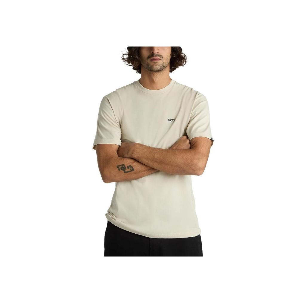 Vans Plain Round Neck Pullover Short Sleeve T-Shirt Men tops Light-Brown VN0A3CZEZO2