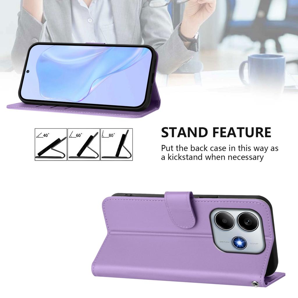 Luxury Solid Color Magnetic Flip Leather Wallet Phone Case Stand Protective Cover For Redmi Note 12 Turbo 11 10 9 Pro 9T 5G
