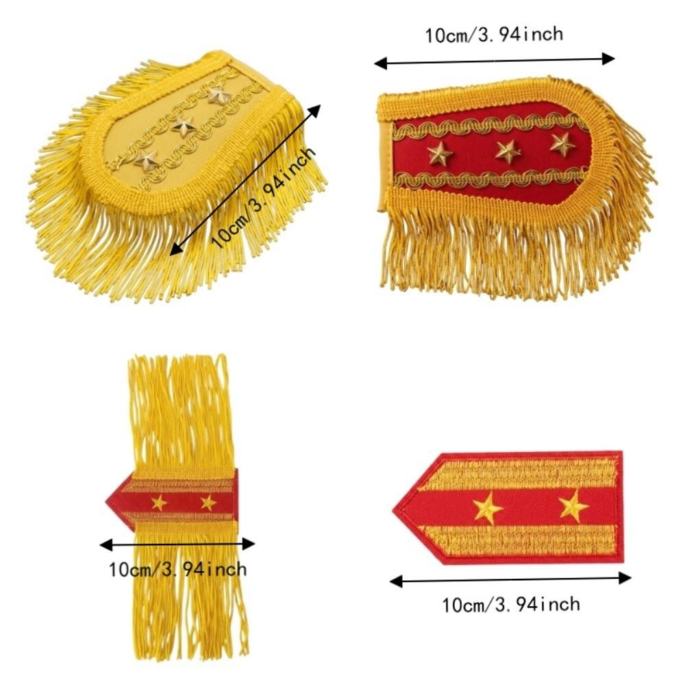 Classic Shoulder Board Fancy Looks Shoulder Mark Lightweight Stars Tassel Epaulettes DIY Clothing