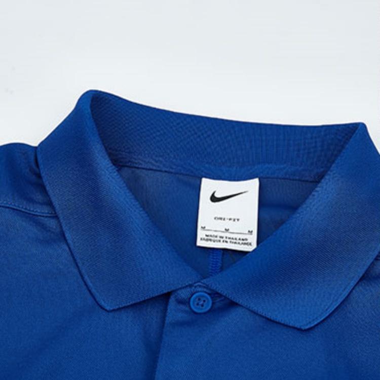 Nike Dri-Fit Simple Comfortable Breathable Sweat-Wicking Short Sleeve Polo Shirt Men tops Dark-Blue IB3537-495