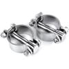 2-pakning med 316 rustfritt stål klemfester for åregafler eller årelåser, båtåregaffelhylse marine yacht