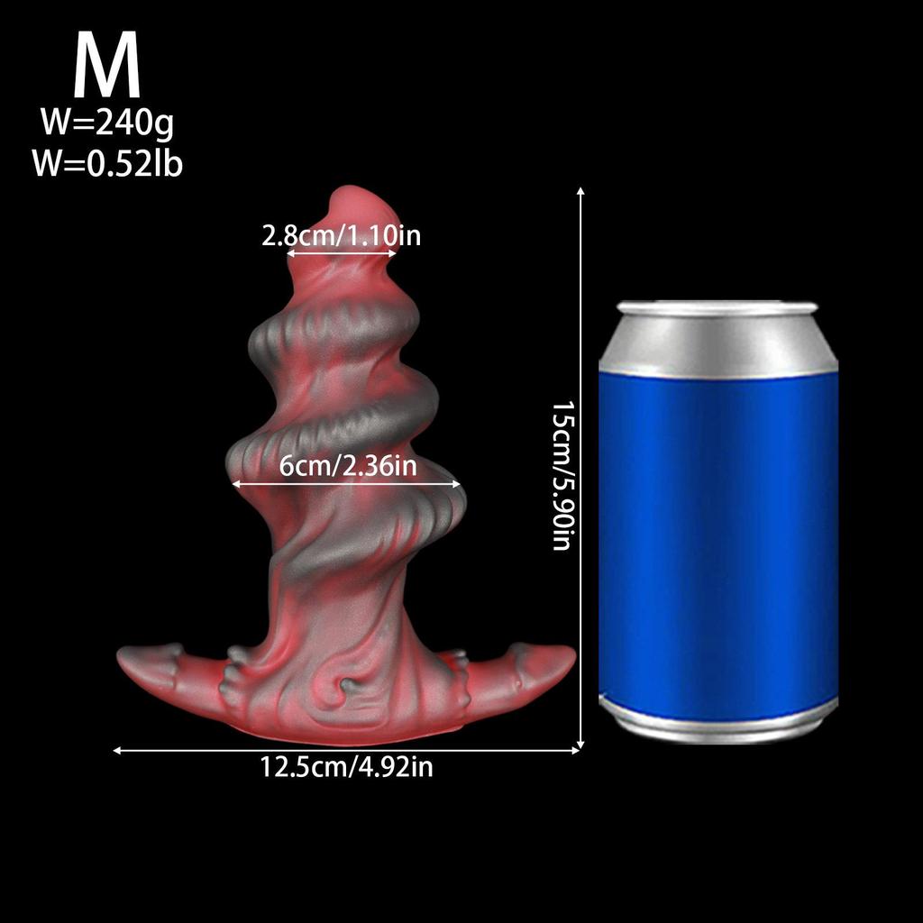 Liquid Silicone Unisex Wearable Threaded Anal Plug for Easy Insertion, Massage, and Pleasure