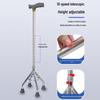 Multi-Functional Anti-Slip Quad Cane for Stability and Stair Assistance