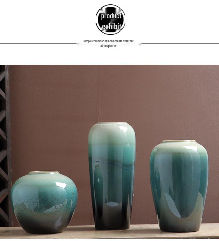 Nordic Minimalist Ceramic Flower Vase for Dining & Living Room Decor