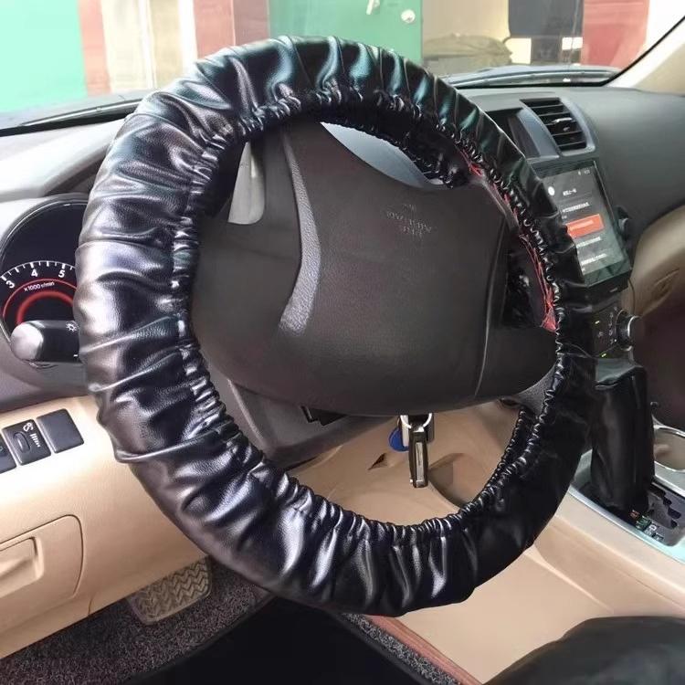 Universal Sunscreen Steering Wheel Cover - Waterproof Cloth All-Season Car Handle Protector for Driving Maintenance