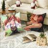 Schöne Natur Niedliches Anime-Mädchen Umamusume Kissenbezug Quadratisches Kissen Schlafzimmer Sofa Freizeit Komfort Kissen Auto Heimdekoration