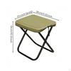 Padded Folding Stool LowProfile Portable Black