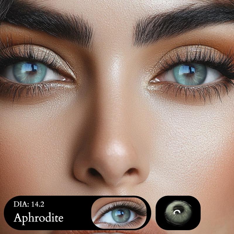 

Freshlady 1 пара цветных контактных линз Натуральные линзы для глаз Голубые Коричневые Серые зрачки Годовые Косметические Зеленые линзы