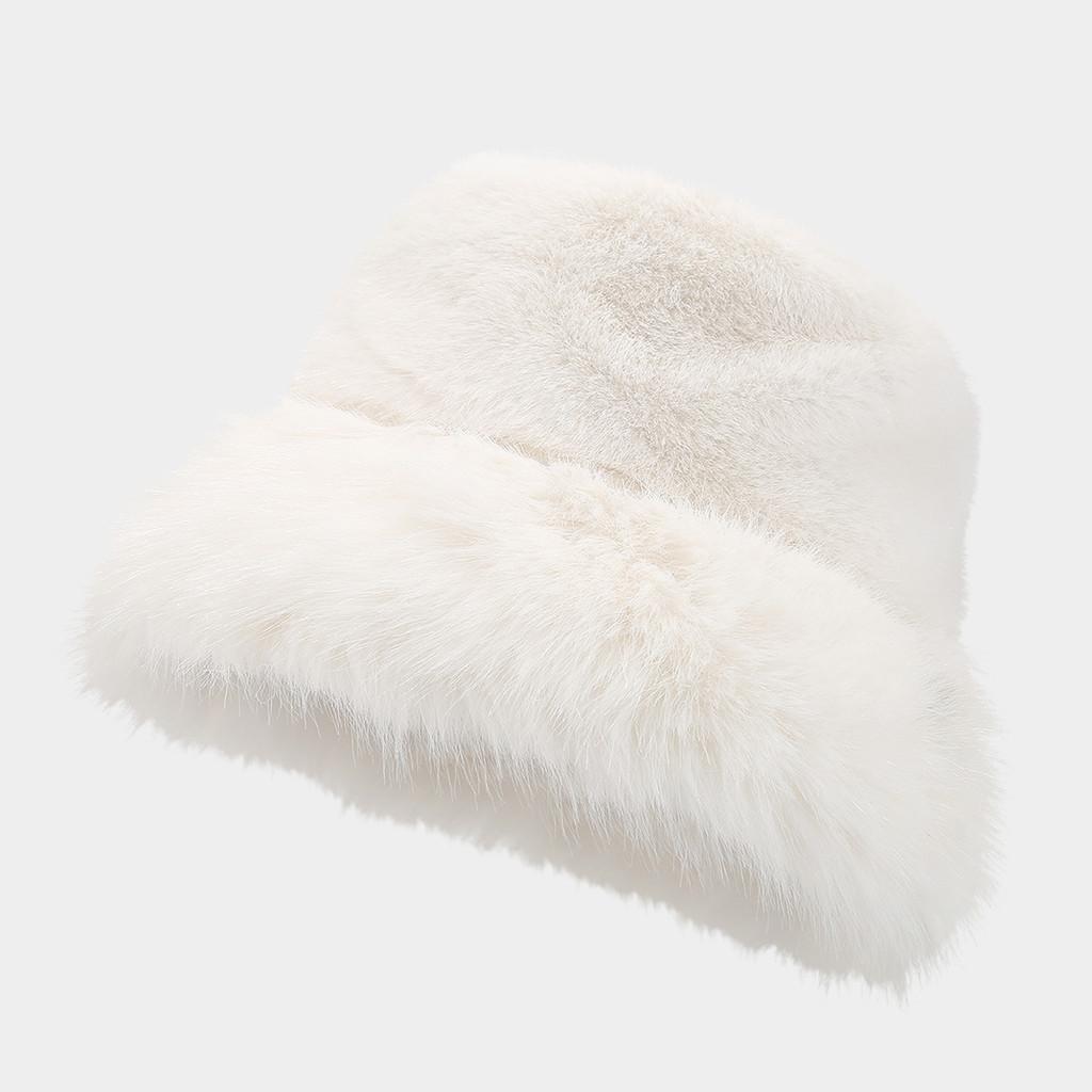 Plush Fisherman Hat For Winter Autumn Retro Warm Sun Protection